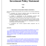 Investment Policy Statement   Beam031   Exeter   Studocu With Regard To Investment Policy Statement Sample Template