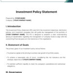 Investment Policy Statement Template   Edit Online & Download Pertaining To Investment Policy Statement Sample Template