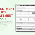 Investment Policy Statement Template In Excel, Google Sheets Inside Investment Policy Statement Sample Template