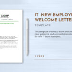 It New Employee Welcome Letter Template In Pdf, Word, Google Docs Regarding New Employee Welcome Letter Sample Template