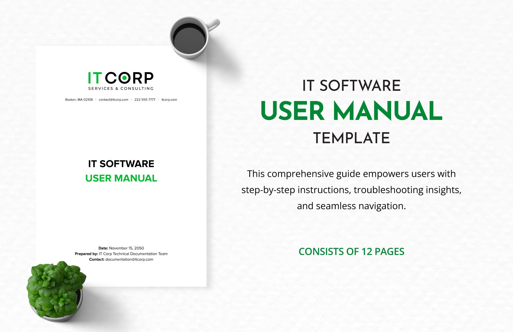 It Software User Manual Template In Word, Pdf, Google Docs pertaining to User Manual Sample Template