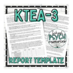 Ktea 3 Report Template Shell School Psychology Special Education With Regard To Ktea 3 Sample Report Template