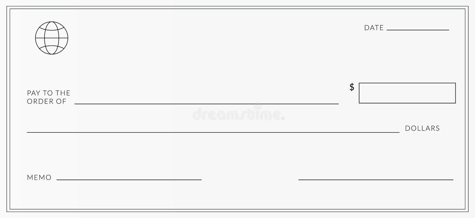 Large Blank Cheque Template with regard to Blank Cheque Sample Template