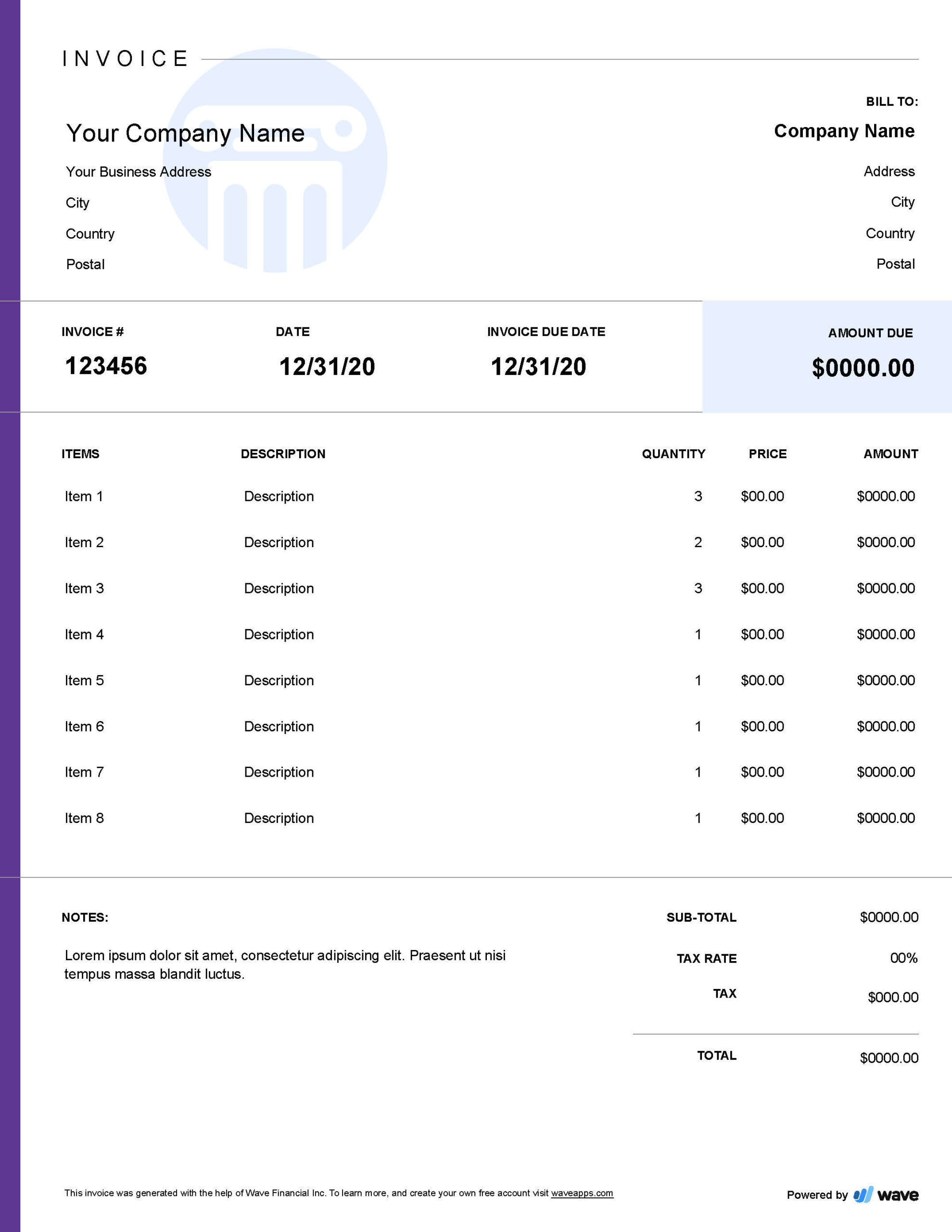 Law Firm Invoice Template - Free Download with regard to Legal Invoice Sample Template