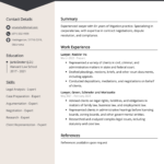 Lawyer Cv: Job Description, Sample & Guide With Regard To Lawyer Resume Template Sample