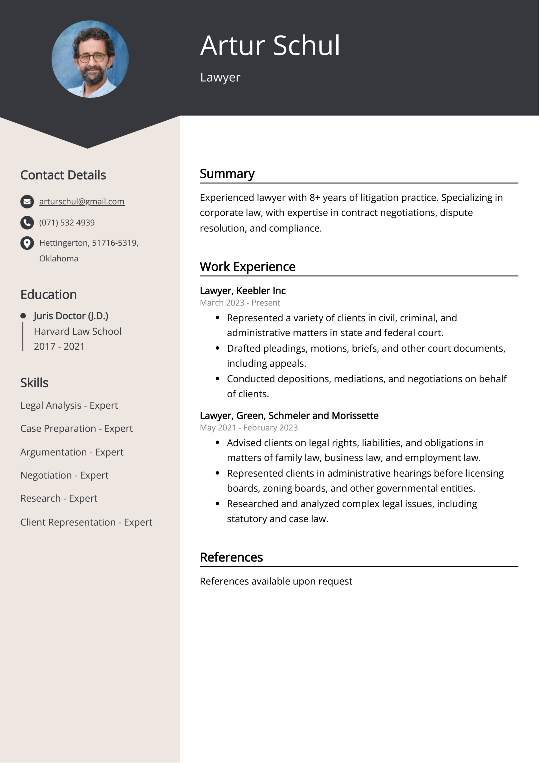 Lawyer Cv: Job Description, Sample &amp;amp; Guide with regard to Lawyer Resume Template Sample