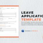 Leave Application Template In Word   Download | Template Inside Leave Form Sample Template