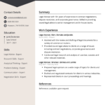 Legal Advisor Resume Example (Free Guide) With Regard To Legal Resume Template Sample