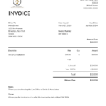 Legal Services Invoice Templates In Legal Invoice Sample Template