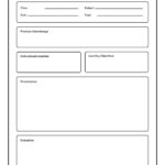 Lesson Plan Template, Lesson Plan, Planner Printable, Academic For Lesson Plan Templates Sample