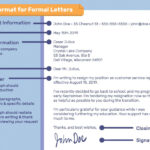 Letter Format Example And Writing Tips With Official Email Sample Template