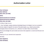 Letter Of Authorization To Represent   15+ Examples, Format, How In Authorization Sample Template