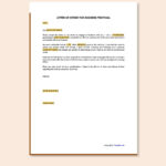 Letter Of Intent For Business Proposal In Pages, Pdf, Word, Google Regarding Business Letter Of Intent Sample Template