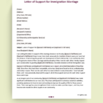 Letter Of Support For Immigration Marriage   Word | Pdf | Google Intended For Affidavit Of Support For Married Couple Sample Template