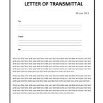 Letter Of Transmittal   40+ Great Examples & Templates ᐅ Templatelab Throughout Transmittal Letter Template Sample