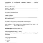 Loan Agreement Template With Family Loan Agreement Sample Template