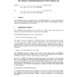 Maintenance Contract Template Within Maintenance Contract Sample Template