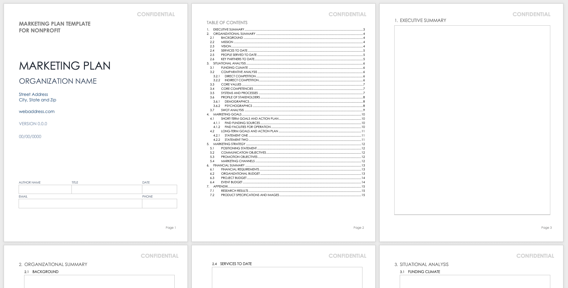 Marketing Plan Templates With Guide | Smartsheet for Marketing Plan Template Free Sample