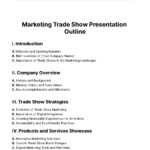 Marketing Trade Show Presentation Outline Template   Edit Online In Presentation Outline Template Sample