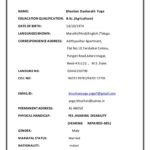 Marriage Biodata Format Download Word Format Within Bio Data Sample Template For Marriage