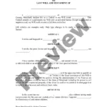 Maryland Last Will And Testament Template | Us Legal Forms Throughout Will Template Sample For Maryland