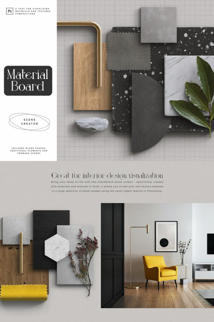 Interior Design Sample Board Template