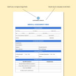 Medical Assessment Form Template In Word, Google Docs   Download Pertaining To Medical Form Template Sample