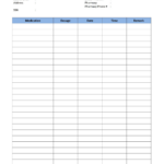 Medication Log Sheets   10 Free Pdf Printables | Printablee With Regard To Medication Sample Log Template