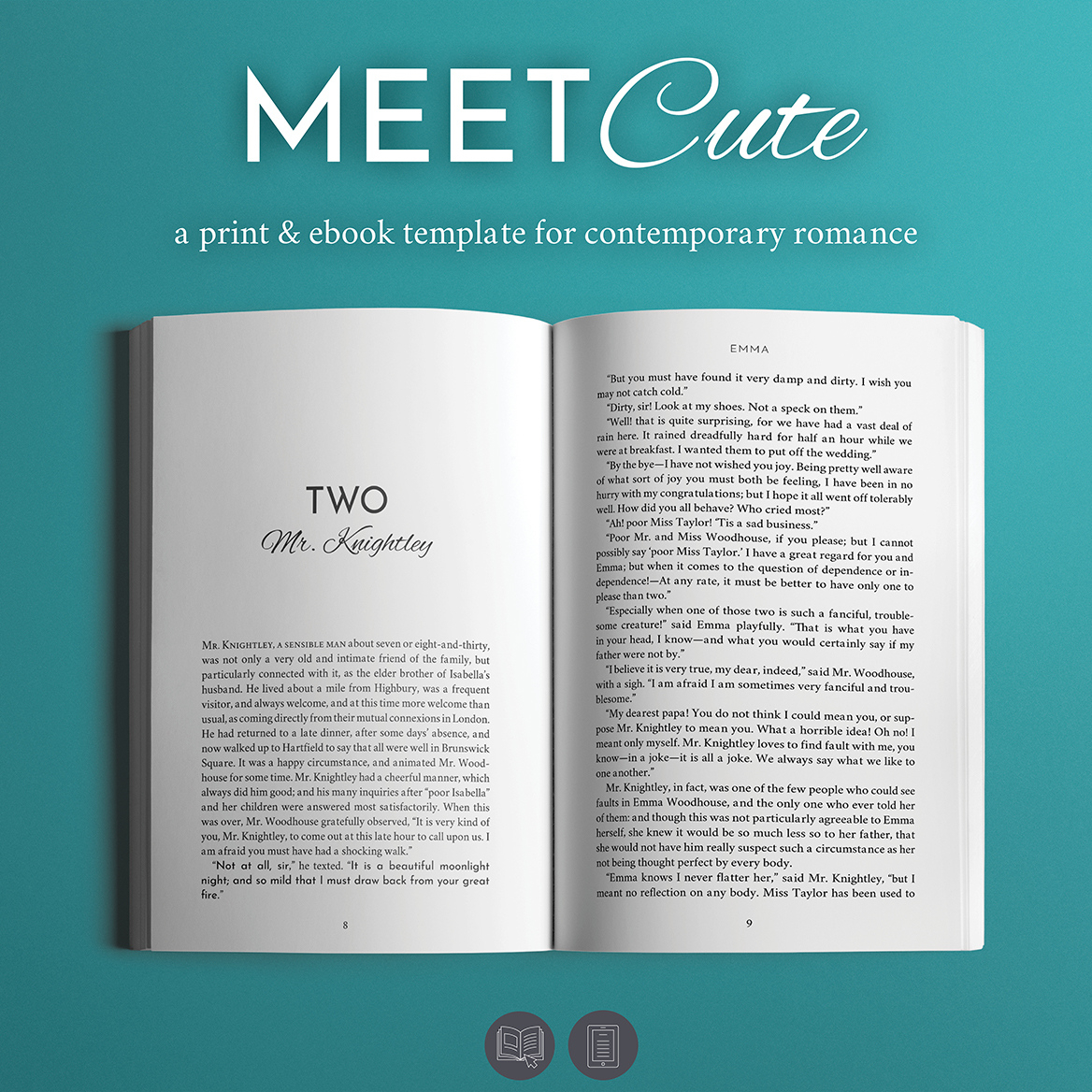 Meet Cute, A Romance Book Template intended for Book Sample Template