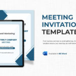 Meeting Invitation Template In Illustrator, Publisher, Pages, Psd In Outlook Meeting Invite Sample Template