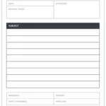 Meeting Minutes Templates To Edit Online And Print In Free Minutes Of Meeting Sample Template