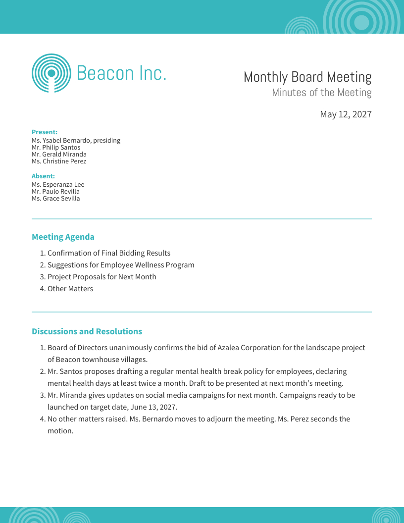 Meeting Summary Template - Venngage inside Conference Report Sample Template