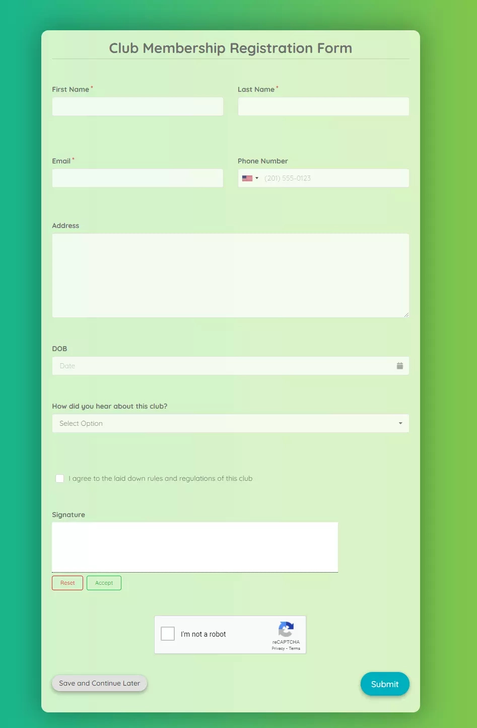 Membership Registration Form Template | Formplus regarding Membership Form Sample Template