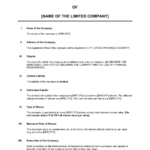 Memorandum Of Association Template 2024 [Download .Docx Throughout MOA Sample Template