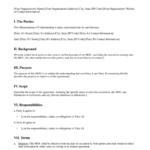 Memorandum Of Understanding (Mou) Template | Lawdistrict With Free MOU Sample Template