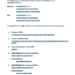 Memorandum Of Understanding (Mou) Template | Onlyoffice For Memorandum Of Understanding Template Sample