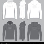 Mens Hoodie Design Template Royalty Free Vector Image Inside Hoodie Sample Template