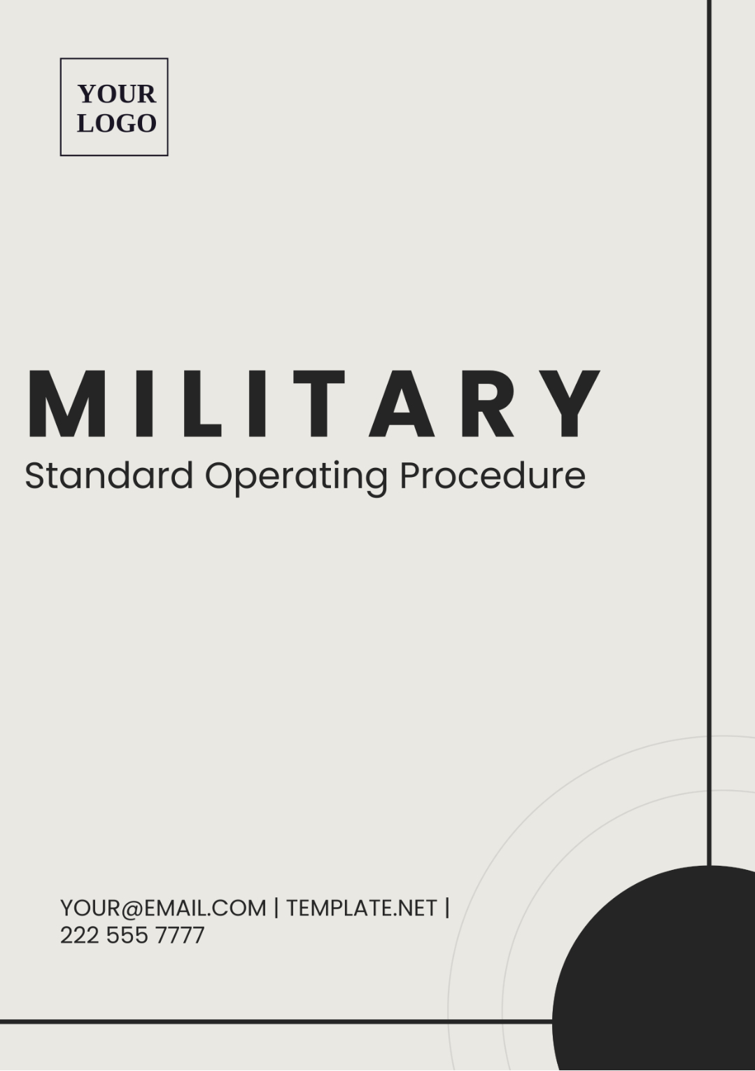 Military Sop Template - Edit Online &amp;amp; Download Example | Template for Sample Army Sop Template