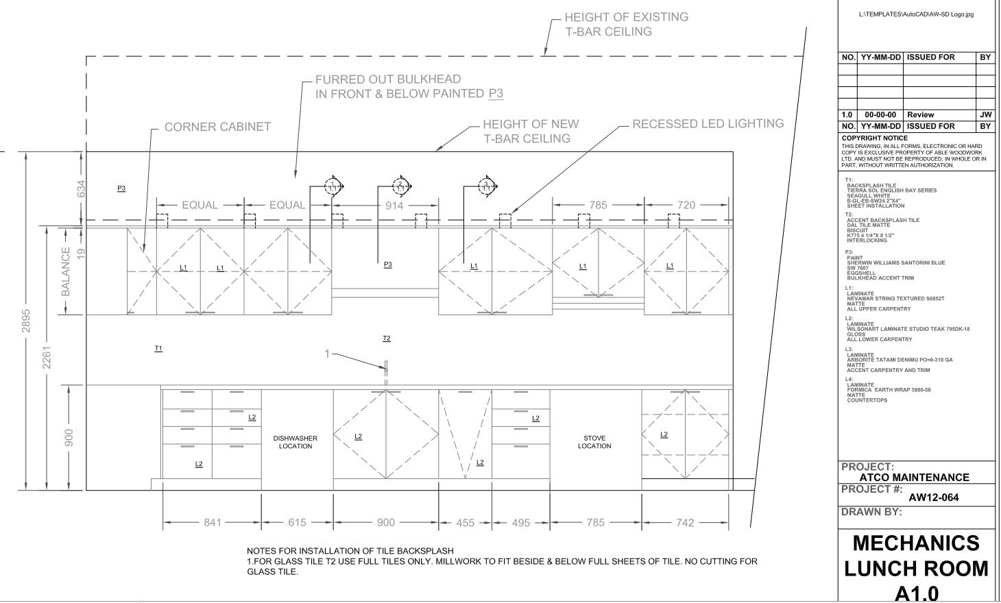 Millwork Shop Drawings - Freelance Architectural Design - Cad Crowd regarding Drawing Sample Template