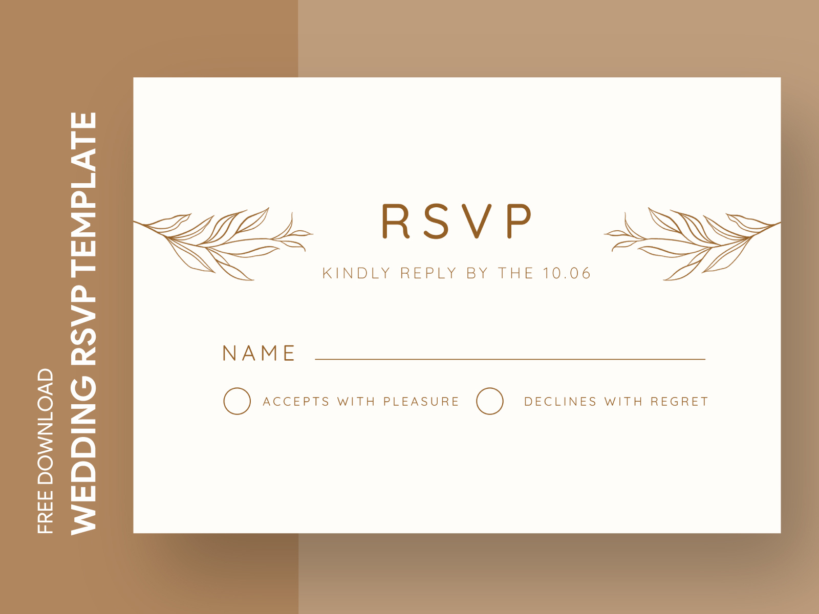 Minimalist Wedding Rsvp Free Google Docs Templatefree Google regarding Rsvp Sample Template