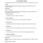 Minutes For A Formal Meeting Template 2024 [Download .Docx Within Business Meeting Minutes Sample Template