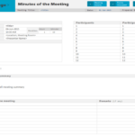 Minutes Of Meeting Project Management Template Inside MOM Template Sample