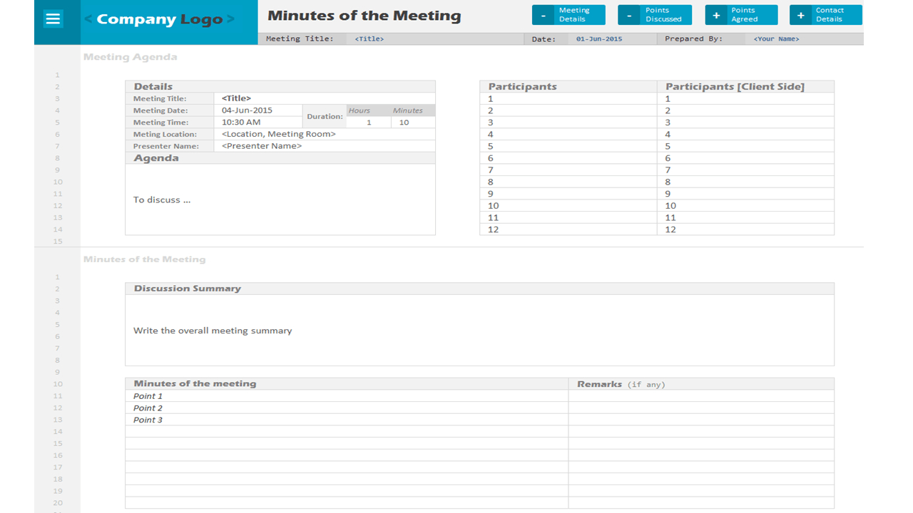 Minutes Of Meeting Project Management Template inside MOM Template Sample