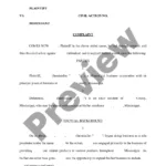 Mississippi Complaint   Corporate Plaintiff   Civil Complaint For Lawsuit Complaint Sample Template