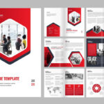 Modern Corporate Business Brochure Template Company Profile Layout Throughout Business Brochure Sample Templates