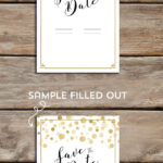 Modern Diy Save The Date Free Printable | Mountainmodernlife With Regard To Free Save The Date Sample Templates