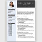 Modern Resume Template   Download For Free With Free CV Sample Template