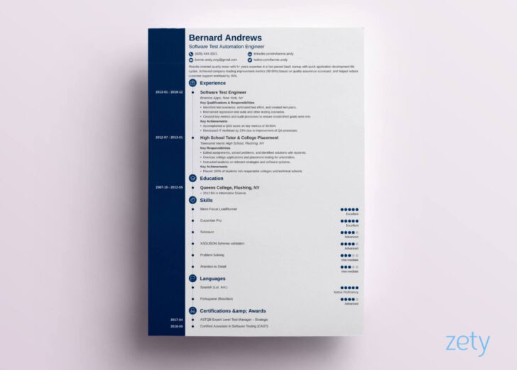 Modern Resume Sample Templates