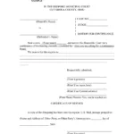 Motion For Continuance Form ≡ Fill Out Printable Pdf Forms Online Inside Motion For Continuance Sample Template