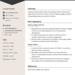 Nanny Cv: Job Description, Sample & Guide In Nanny Resume Sample Templates